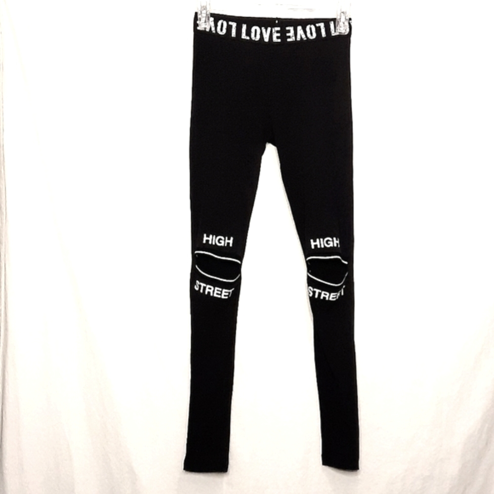 FREEMEIGE Leggings, Cutout Knees